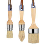  3 Pcs Paint Brushes Wax Brush Chalk Paint Brushes Round Paint Brush Wood Waxing