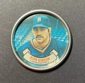 1987 Topps Kirk Gibson Tigers Outfield Baseball Coin Toppers - Picture 1 of 2