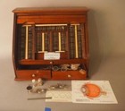 Antique Early 1900s German Oculist Set In Roll Top Cabinet / Trial Lens Set