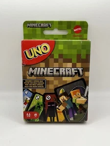 UNO Minecraft Card Game Family Fun, Kids Fun Video Game Themed Collectors Deck - Picture 1 of 8