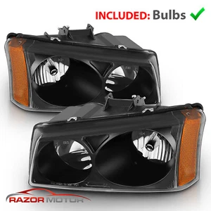 Par de faros de repuesto 2003-2006 para Chevy Silverado, Avalanche con bombillas - Imagen 1 de 7