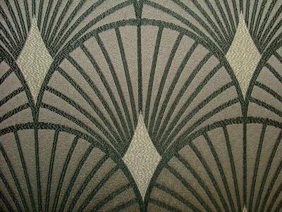 Cojín tapizado cortina tapicería cortina diseño ventilador jacquard tela Art Deco uso Foto 1 de 3