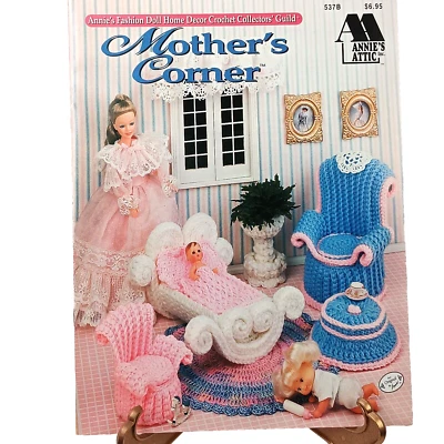 Vintage Annie's Fashion Doll Home Decor Crochet Patterns "Mother's Corner" - Image 1 of 3