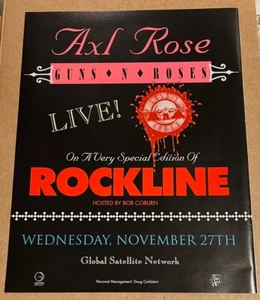 Axl Rose / Guns N' Roses - Rockline magazine trade ad 1991 - Picture 1 of 1