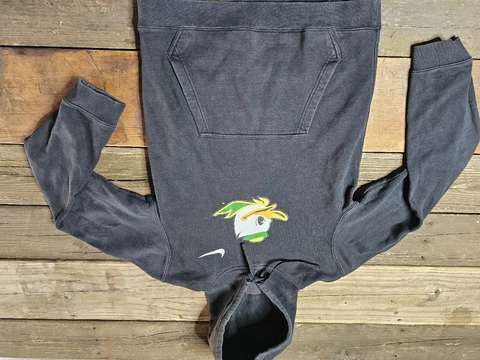 men's Small Nike Oregon Ducks circuit Logo performance Hoodie mascot Puddles Cover
