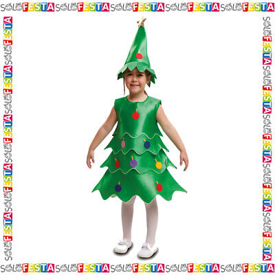 Costume Albero Di Natale Bimba Bambina Bimbo Bambino Da Abete Per Presepe 01 • 22€