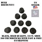 10 Black Microsoft Xbox 360 & Original Xbox Replacement Analog Game Thumb Sticks