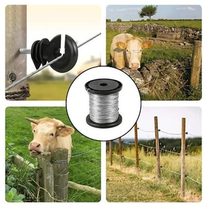 Elektrischer Zaundraht 328 Fuß Aluminium Magnesiumlegierung Draht 14 Stärke 1,6 mm - Bild 1 von 7