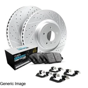 R1 Concepts Front Ceramic Brake Pad & Rotor Kit For 05-08 Porsche Boxster Cayman - Picture 1 of 6