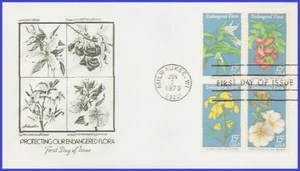 Flora en peligro de extinción USA4 #1783-86 U/A ARTMASTER FDC BL4 - Imagen 1 de 1