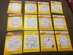 Vintage Aunt Martha's Hot Iron Transfers Lot of 12 Embroidery Needlepoint - Picture 1 of 3