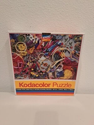 NEW KODACOLOR 1000 PC “SEW WHAT”Jigsaw PUZZLE Sealed Kodak 1994 Rose Art Sewing  - Image 1 of 3