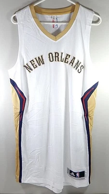 New Orleans Pelicans Adidas Team Issued Practice Basketball Jersey White 6XL +4" - Image 1 of 3