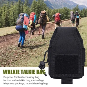 Tactical Molle Pouch per Radio Portatile Walkie-Talkie Bag Durevole e Compatibile - Foto 1 di 13