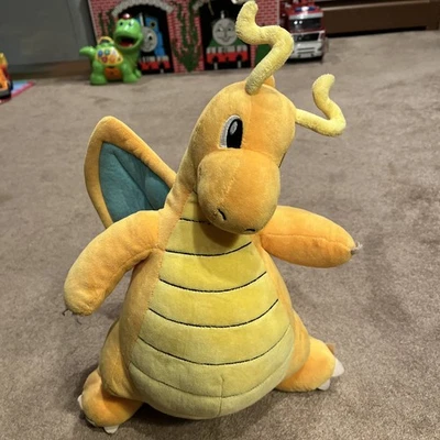 Pokemon Build A Bear BAB Dragonite 16" Dragón Amarillo Peluche Muñeca Sin Sonido Foto 1 de 4