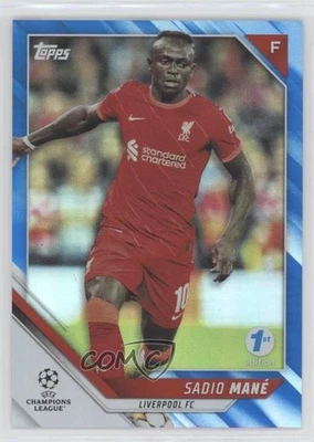 2021 Topps UCL Collection 1st Edition Blue Inferno Foil /30 Sadio Mane Mané #90 - Image 1 of 2