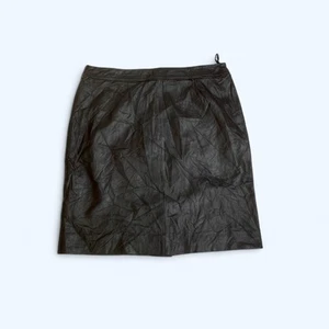 JACKLYN SMITH Classic Brown Skirt 100% Genuine Leather UK 16 US 12 Knee Length - Picture 1 of 11