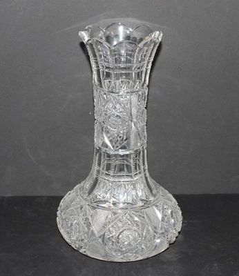 Antique American Brilliant Cut Glass Vase - Image 1 of 4