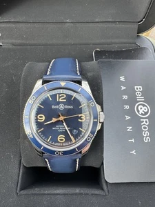 Bell & Ross BR V2-92 Aeronavale 41mm SS- Blue Dial - Strap w/ Box & Card - Picture 1 of 7