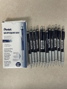 PG527C Pentel GraphGear 500 matita da disegno automatica, 0,7 mm, blu, 12 ciascuno - Foto 1 di 4