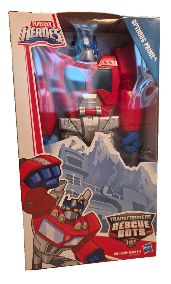 Epic Optimus Prime Transformers Rescue Bots Playskool Brand New - Image 1 of 2