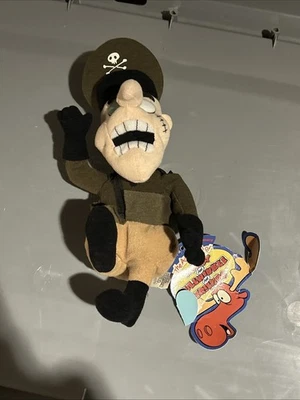 Juguete de peluche Rocky and Bullwinkle & Friends Fearless Leader 1999 Stuffins 8" nuevo con etiquetas Foto 1 de 4