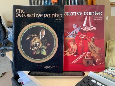 Lot 2 The Decorative Painter Magazines CHRISTMAS DEC 1988 & APRIL 1989 SEE PICS - Image 1 of 3