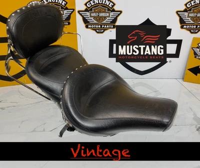 58-84 Mustang Harley FLT FL FHL FXR FX FXE Asiento de pala Almohada Superior Touring Foto 1 de 4