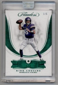 2018 Panini Flawless Emerald #11 Kirk Cousins 1/5 Vikings Falcons - NM-MT - Picture 1 of 2