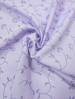 Tela de costura vintage años 90 Y2k púrpura estampado floral material de ropa 2 yardas Foto 1 de 4