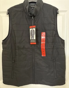 Banana Republic Herren Full Zip ärmellose gefütterte Weste, schwarz Gr. Medium neu - Bild 1 von 5