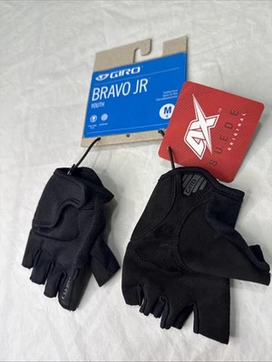Guantes de Bicicleta Giro Bravo Jr. Sin Dedos Juveniles 5 Medianos Negros - Nuevos con Etiquetas Foto 1 de 4