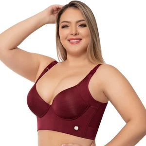Sujetador push up copa completa extra firme UpLady 8532 Powernet 40C rojo - Imagen 1 de 9