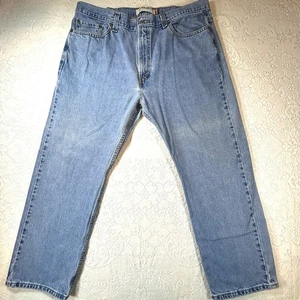 Levi's 505 Regular Fit Jeans Herren W40 L30 Light Wash Denim Blau - Bild 1 von 8