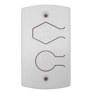 Weiße Zwei-Tasten-Abdeckplatte, innen Steuereinheit, für Wayne Dalton Garage Do... - Bild 1 von 7