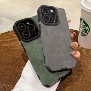 Matte Leather Silicone Case Samsung Galaxy S22 Plus A54 A51 A52 A23 A32 A31 A53 - Picture 1 of 3