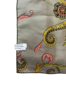 Twist N Ties Sage Green Multi Color Paisley Print Scarf Fashion Accessory Boho - Picture 1 of 7