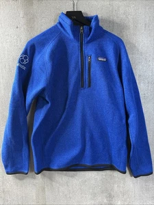 Patagonia 1/4 Zip Better Sweater Men’s Size M Blue Fleece Outdoors Company Logo - Picture 1 of 5