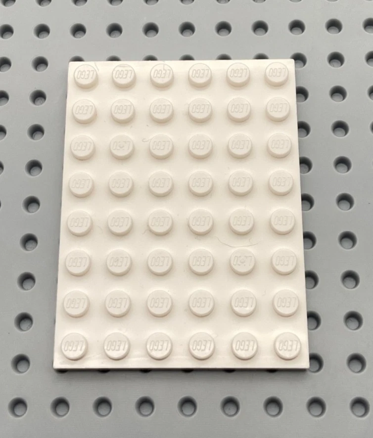 LEGO® 1x Platte Bauplatte 6x8 flach 3036 weiß - Bild 1 von 1