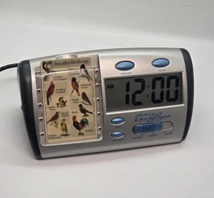 Rare For the Birds Singing Desk Alarm Clock Birdsong Identiflyer 1 Card - Picture 1 of 9