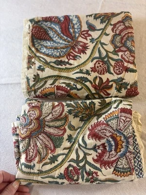 Pottery Barn Haylie Batik Paisley Floral Print Pillow Shams Set Of 2 Cottagecore - Image 1 of 4