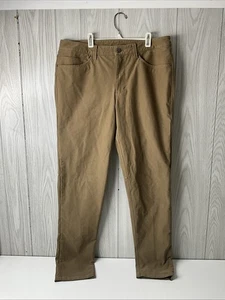 Lululemon ABC Hose Herren 34 braun Canvas 32" Schrittlänge schmal Utilitech 5-Pocket - Bild 1 von 13