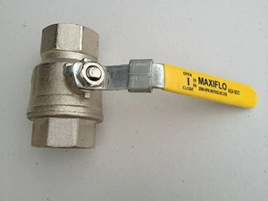25mm Brass Ball Valve Lockable / Water Tank Valve 1 inch Gas Water Oil - Picture 1 of 7
