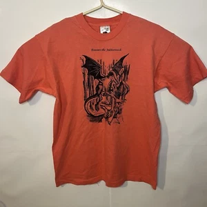 Camiseta Vintage Dungeons And Dragons Jabberwock Puntada Única Grande Rosa - Imagen 1 de 6
