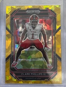 Clark Phillips III 2023 Prizm Draft Picks Gold Ice Football Card #169 Utes - Picture 1 of 2