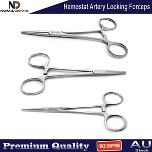 Surgical Mosquito Kocher Forceps Pean Hemostat Locking Dental Kelly Plier NEW - Picture 1 of 5