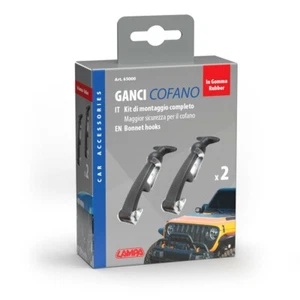 Gc-3 coppia ganci cofano rally in gomma per auto tuning fermacofano lampa - Imagen 1 de 3