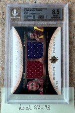 2005-06 Ultimate Collection Dual Jersey Gold LeBron James Kobe Bryant BGS 8.5