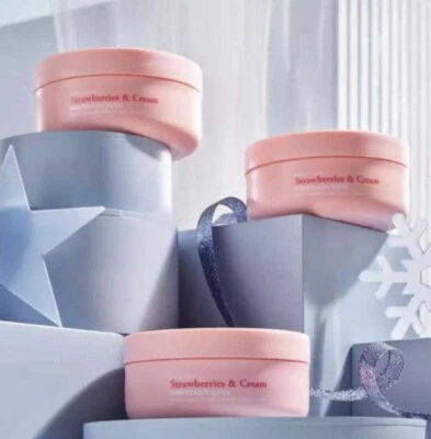 3 x Mantecas corporales batidas Nutrimetics fresas y crema  Foto 1 de 2