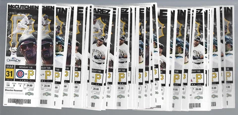 MARCUS STROMAN DEBUT - 2014 PITTSBURGH PIRATES COMPLETE SEASON 81 FULL TICKETS Cover